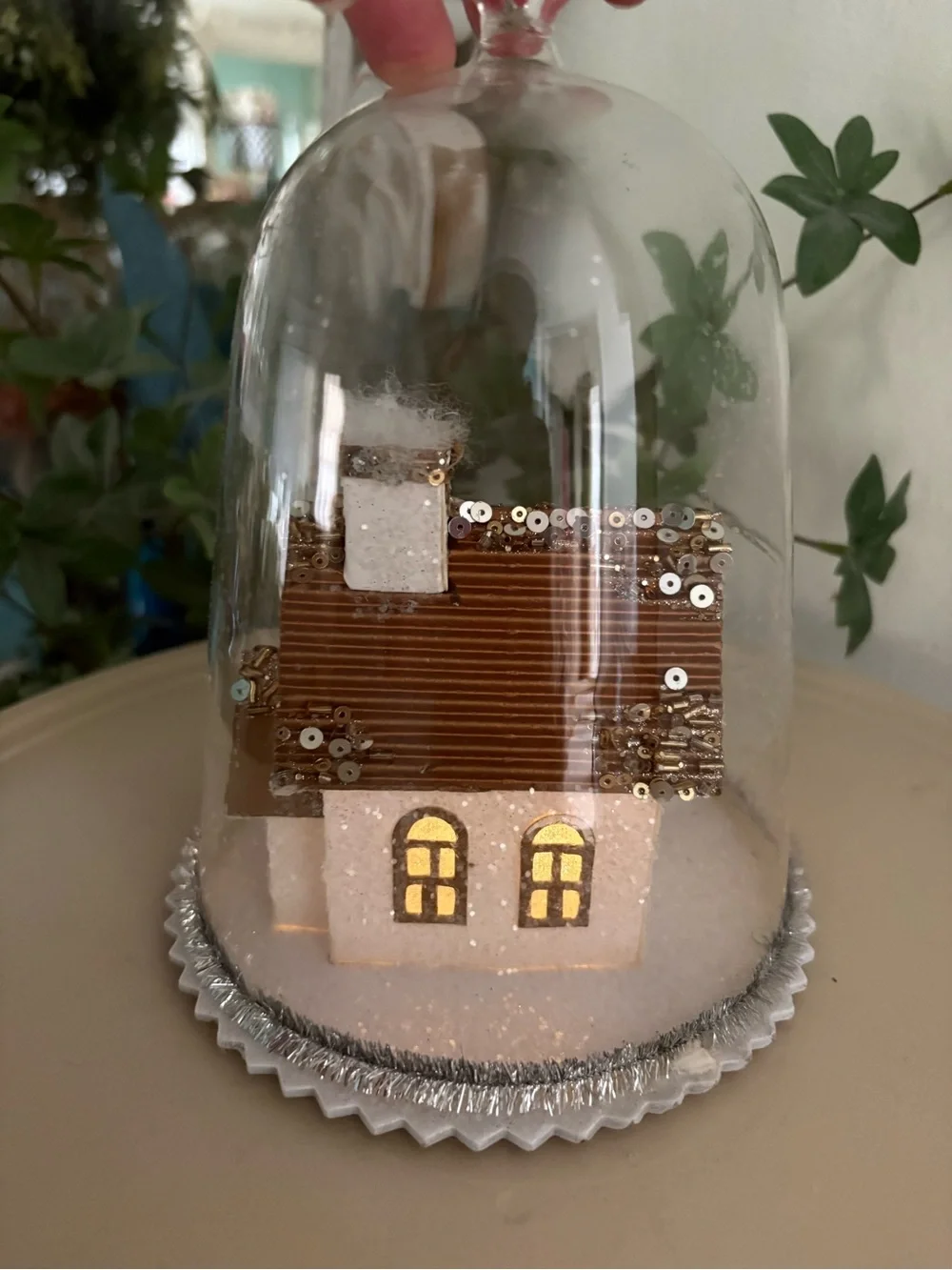 Pottery Barn glass cloche